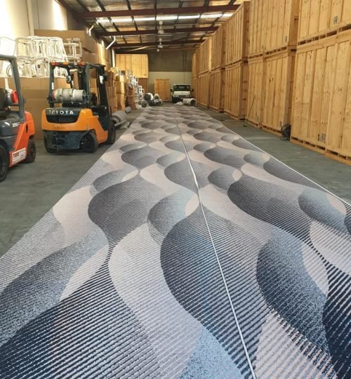 designer jet-novotel hotel-carpet connect-warehouse-installation