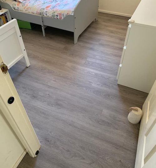 luxury vinyl-pine mist-carpet connect-installation-bedroom